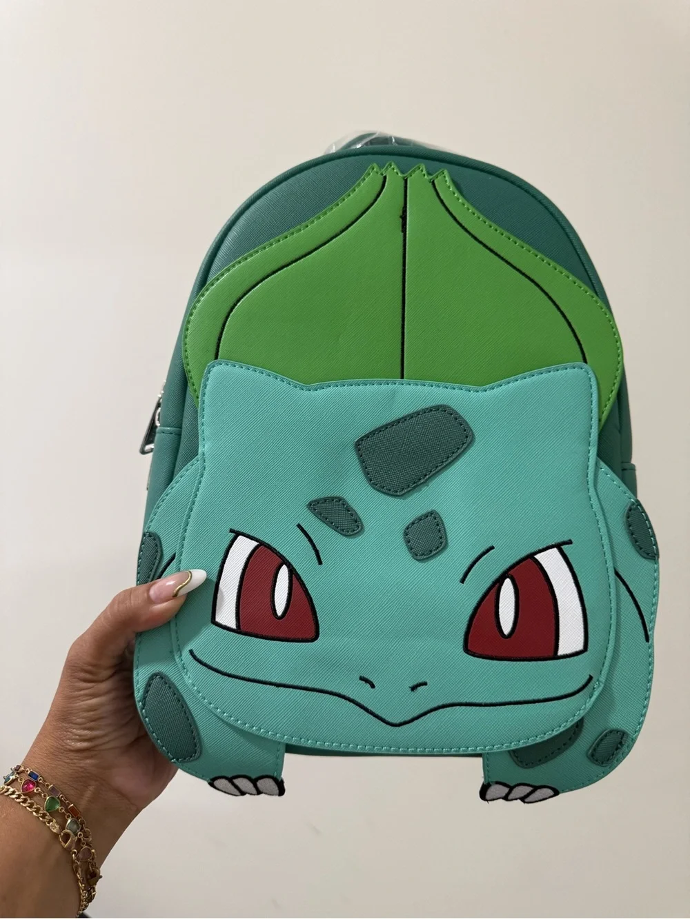 Loungefly Bulbasaur Mini Backpack - Teal, Green, Red
